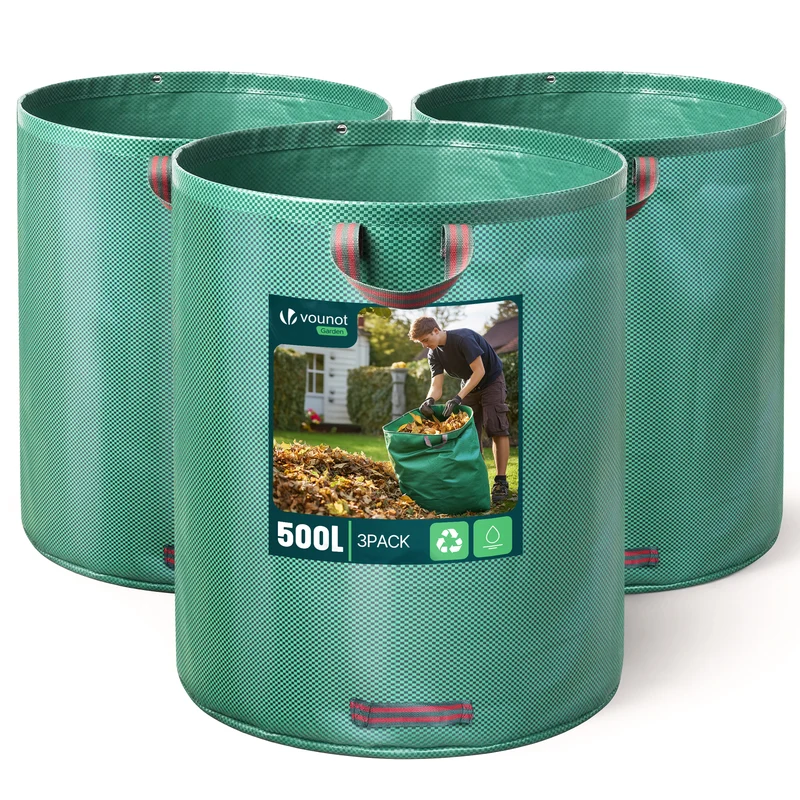 Sac de jardin 500L Lot de 3 sacs Extra Large