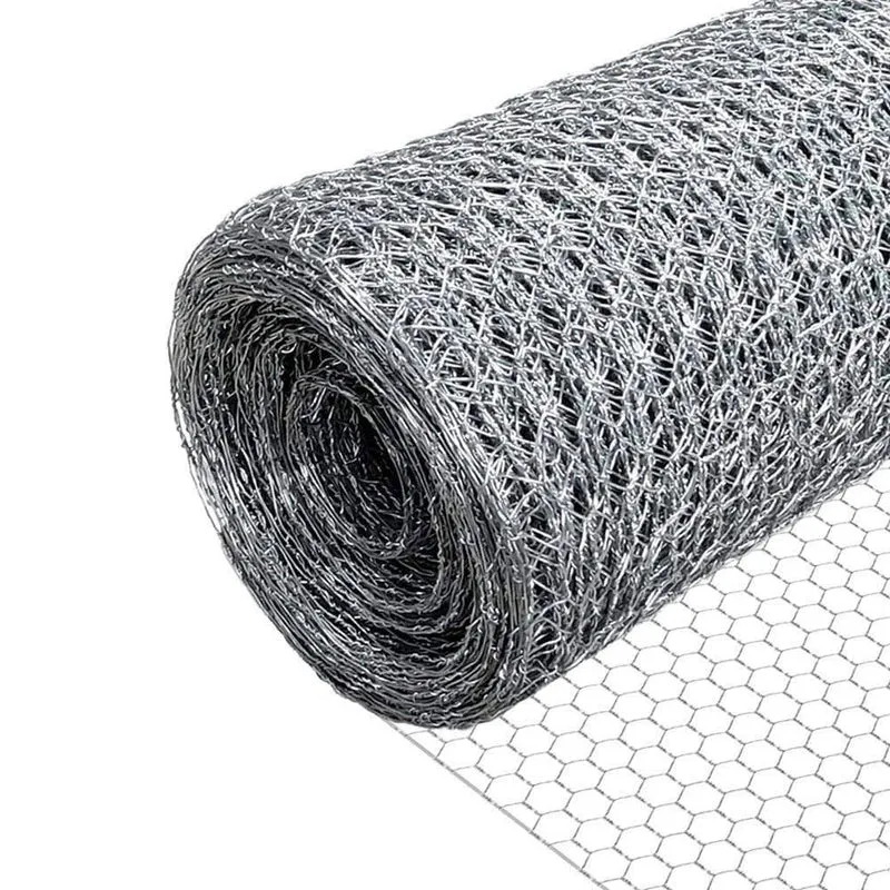 Grillage a poule avec fils 13mm en acier galvanise 1x25M