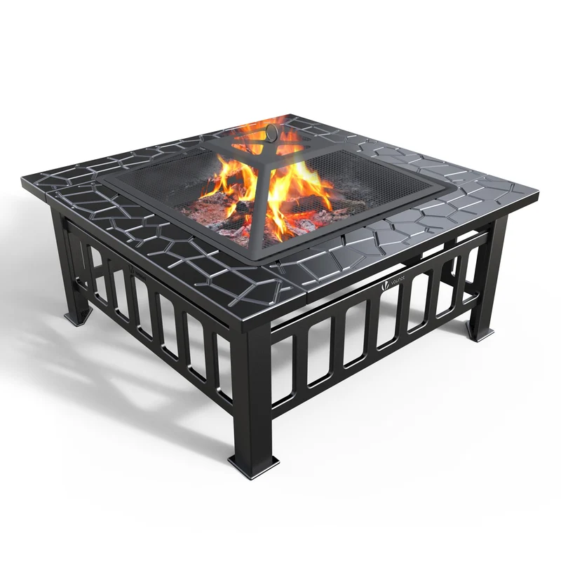 Brasero exterieur 3 en 1 pour jardin et balcon