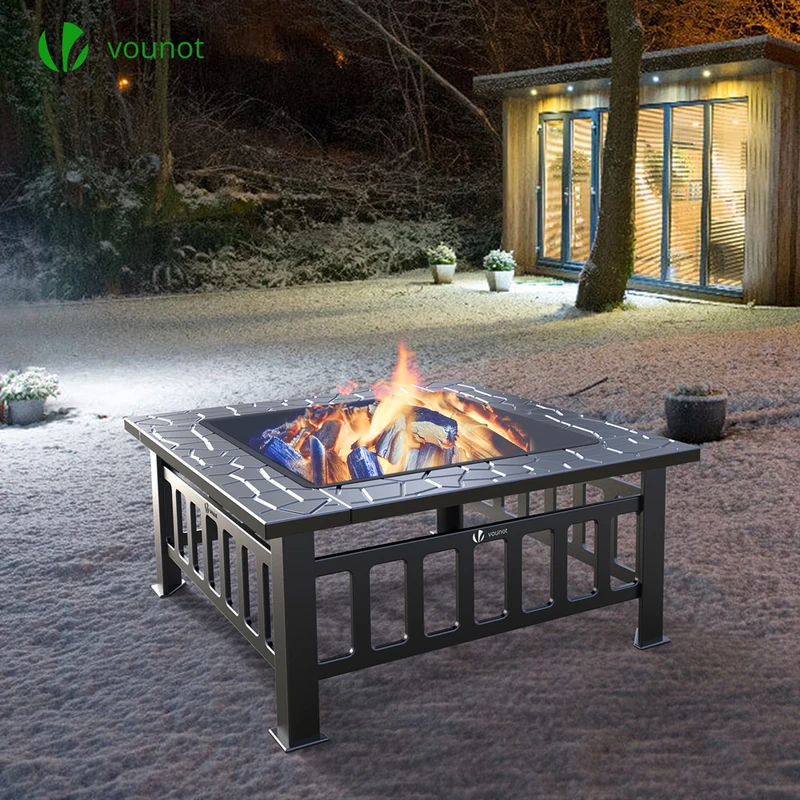 Brasero exterieur 3 en 1 pour jardin et balcon