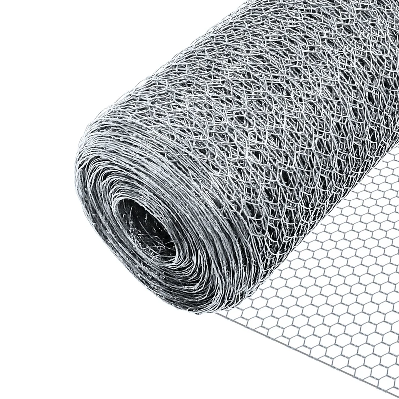 Grillage a poule avec fils 13mm en acier galvanise 1x50M