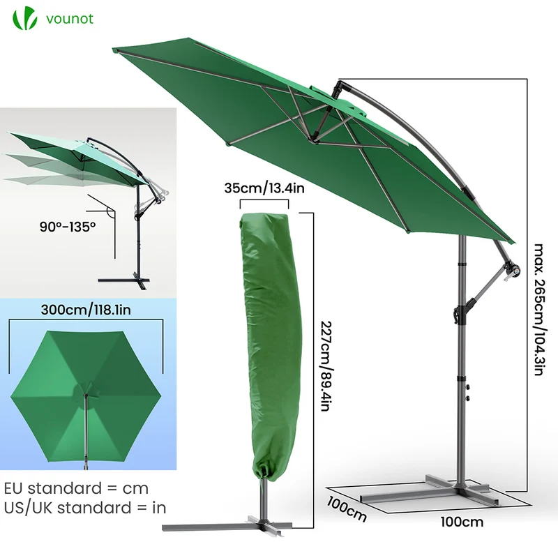 Parasol deporte 3M avec housse de protection