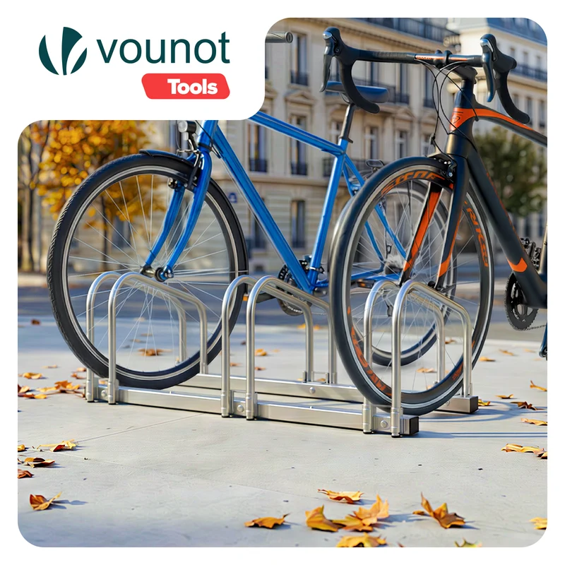 Ratelier range velo acier mural et sol