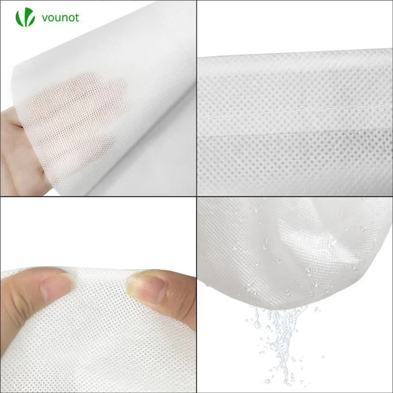 Lot de 3 Housse Hivernage Plante avec Cordon Polypropylème 80g/m² 80x100cm blanc