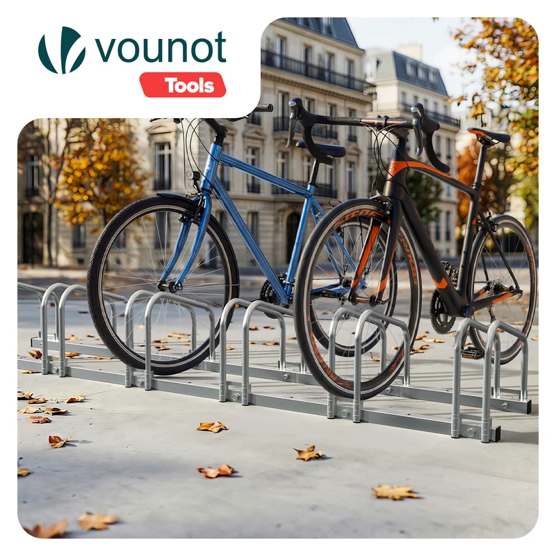 Ratelier range velo acier mural et sol 6 vélos
