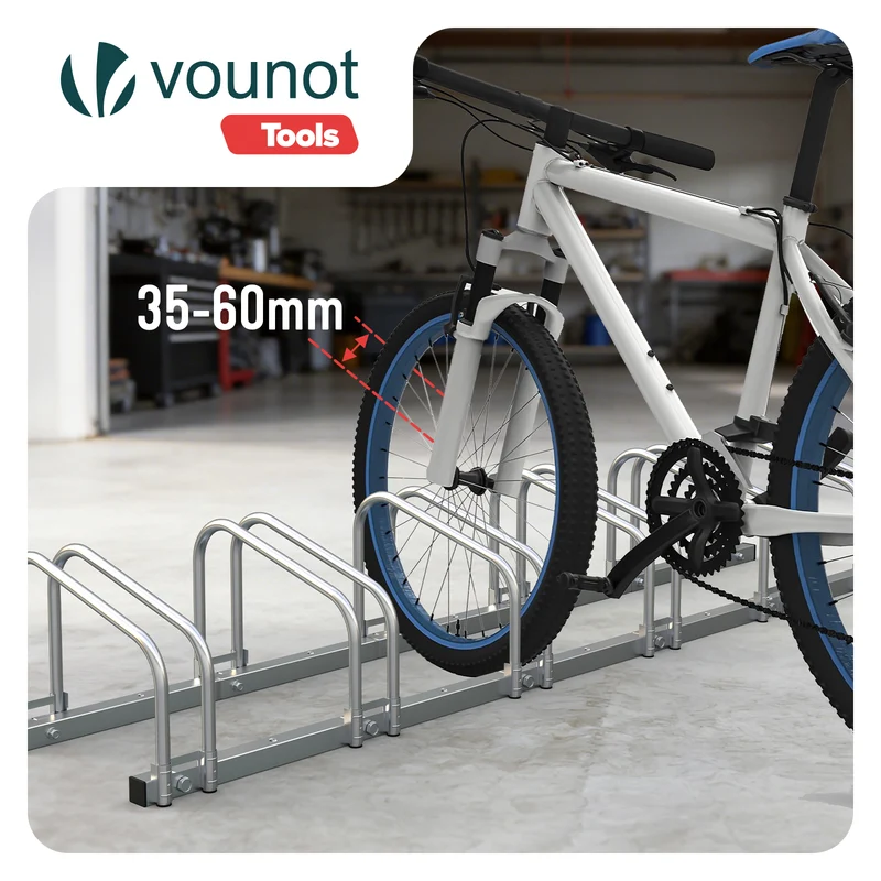 Ratelier range velo acier mural et sol 6 vélos