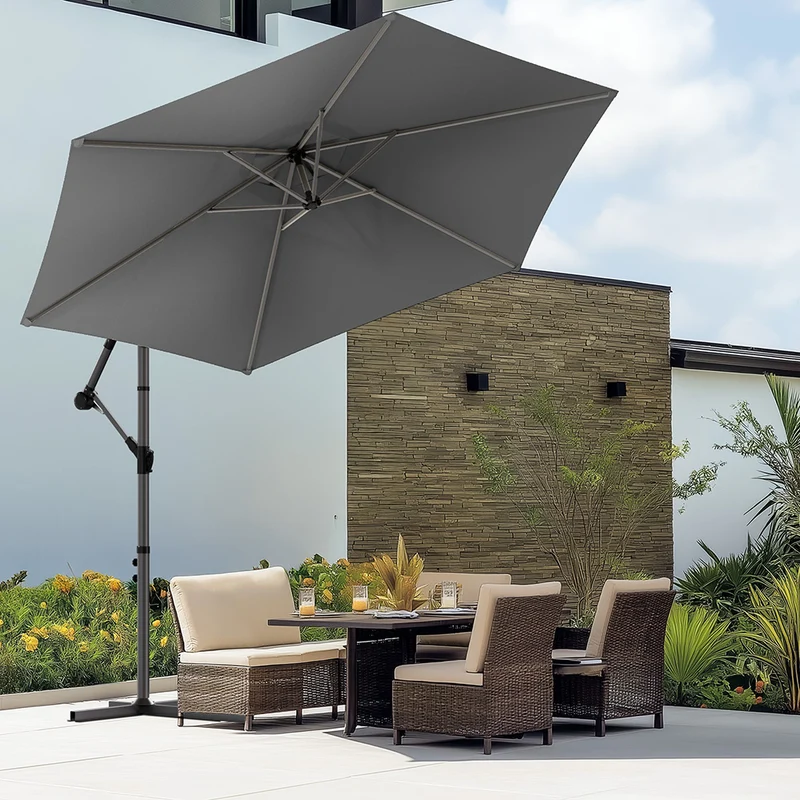 Parasol deporte 3M Gris fonce avec housse de protection