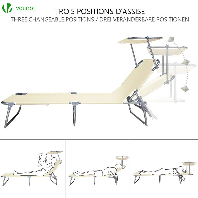 Transat pare soleil beige