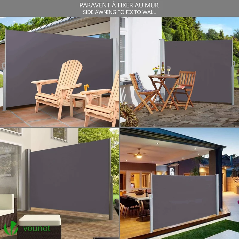 Paravent retractable avec housse de protection