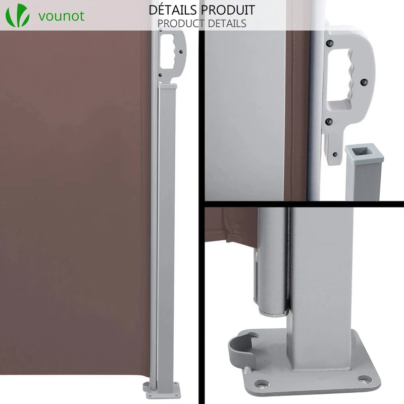 Paravent retractable avec housse de protection