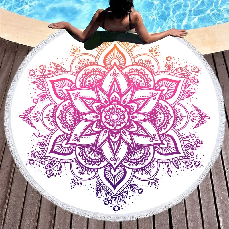 Serviette de Plage Fleurie PIXA