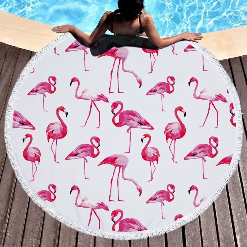 Serviette de Plage Ronde Flamenco
