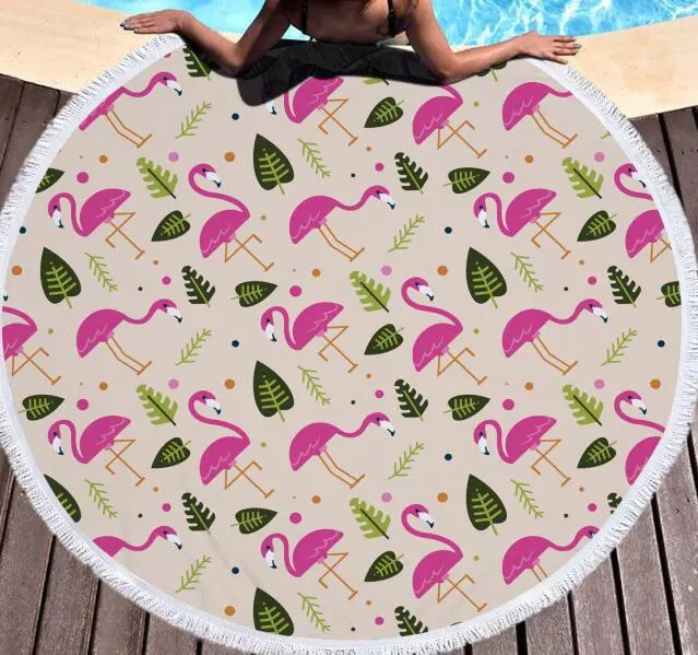Serviette de Plage Ronde Flamenco