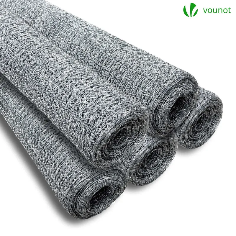 Grillage a poule avec fils 25mm en acier galvanise 1x25M