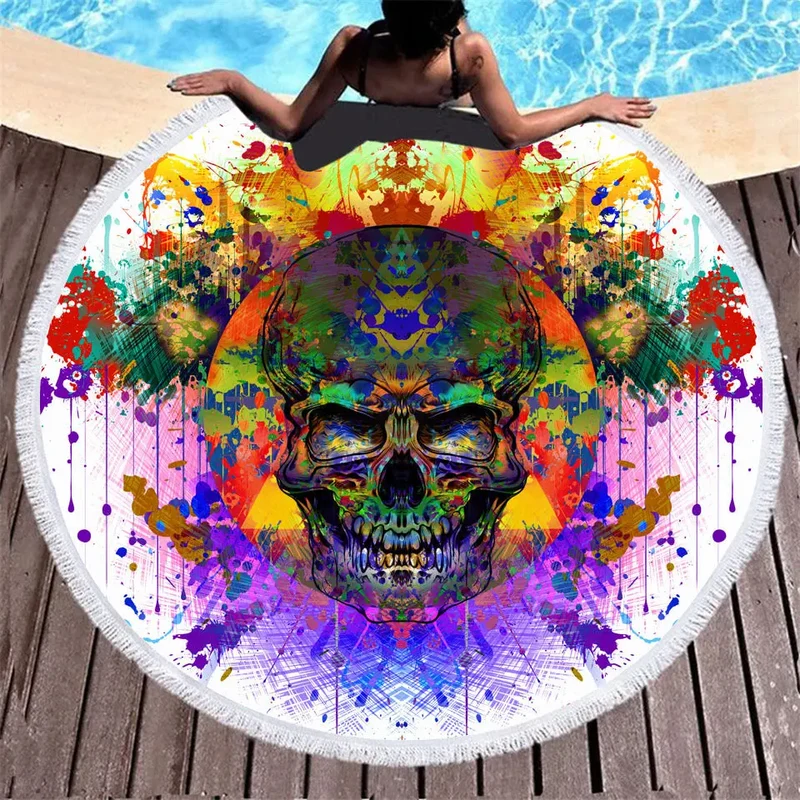 Serviette de Plage Microfibres SKULLY