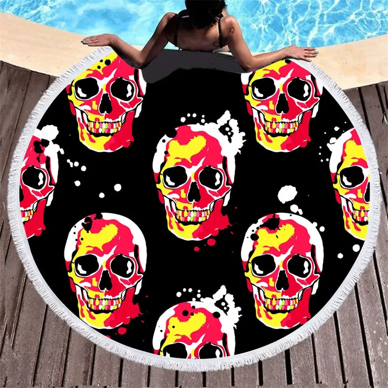 Serviette de Plage Microfibres SKULLY