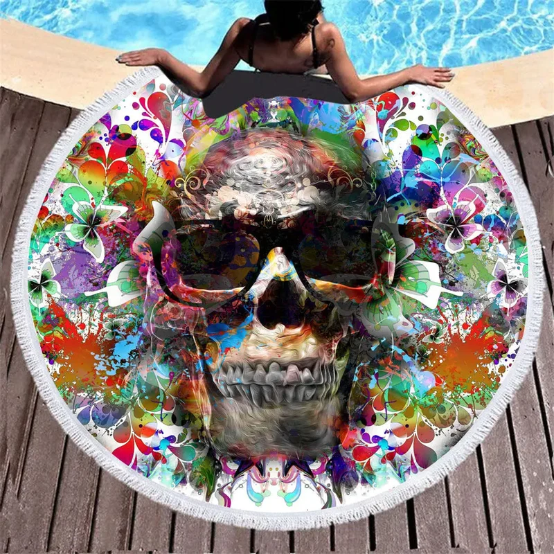 Serviette de Plage Microfibres SKULLY