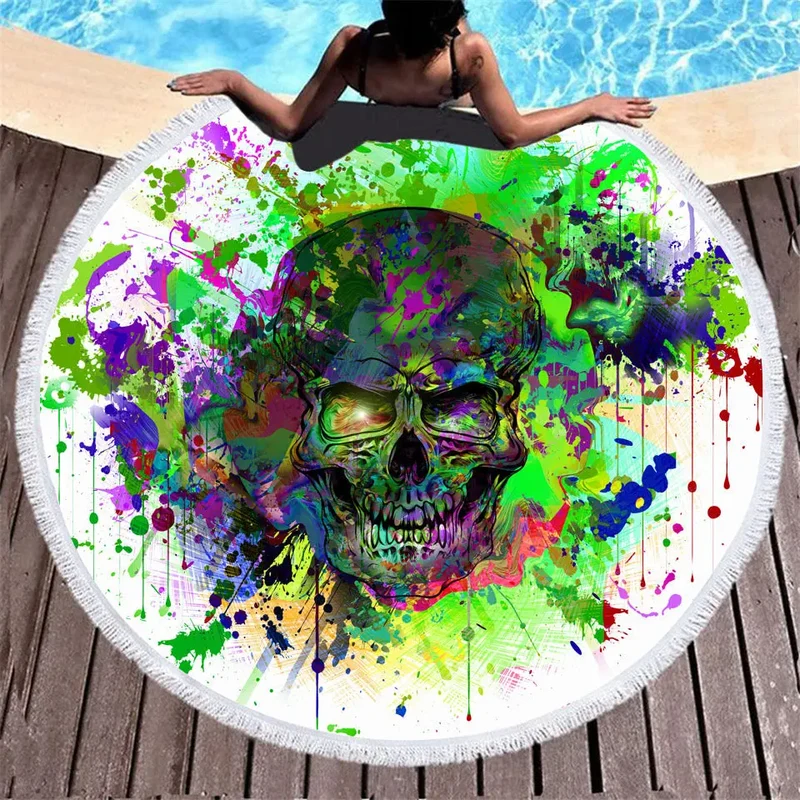 Serviette de Plage Microfibres SKULLY