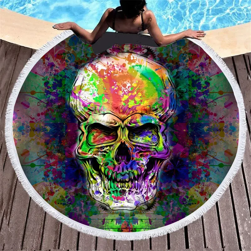 Serviette de Plage Microfibres SKULLY