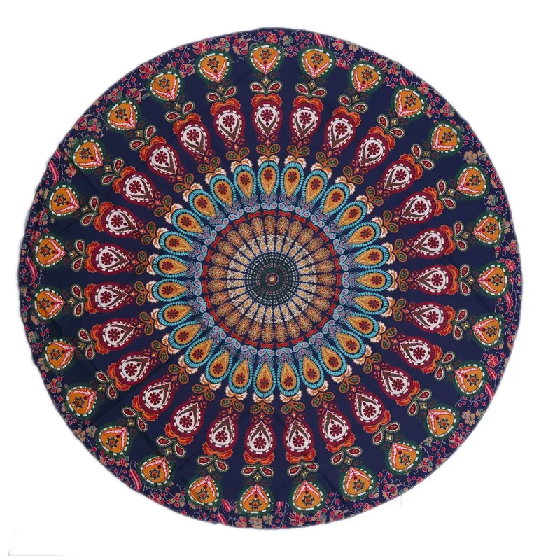 Serviette de plage Polyester Peacock