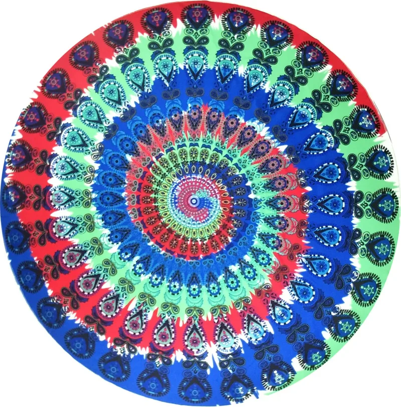 Serviette de plage Polyester Peacock