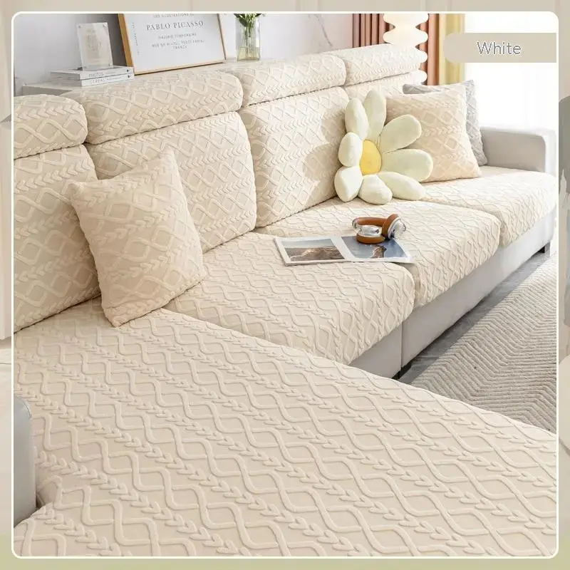 Housse Assise Canapé Élastique JACQUAARD
