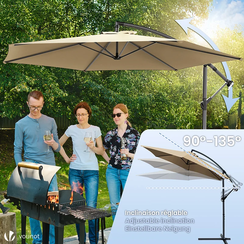 Parasol deporte 3M Kaki avec housse de protection