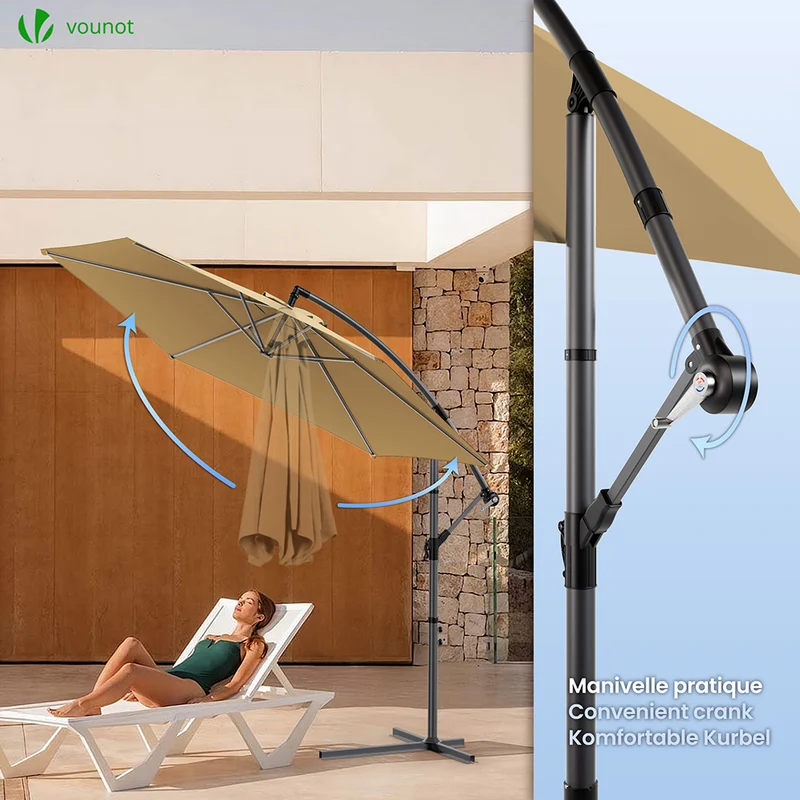 Parasol deporte 3M Kaki avec housse de protection