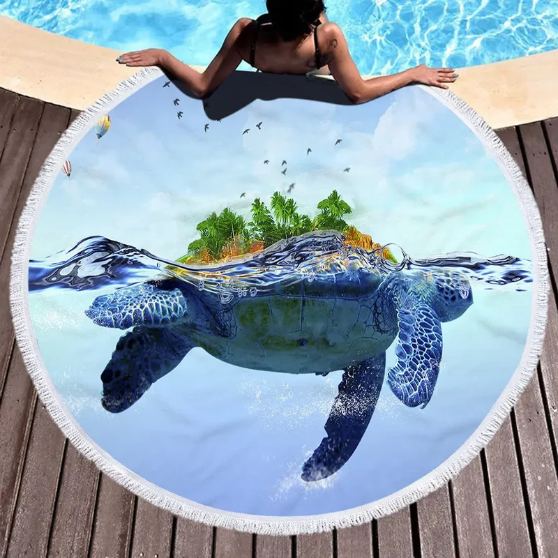 Serviette de Plage Microfibre AZURE