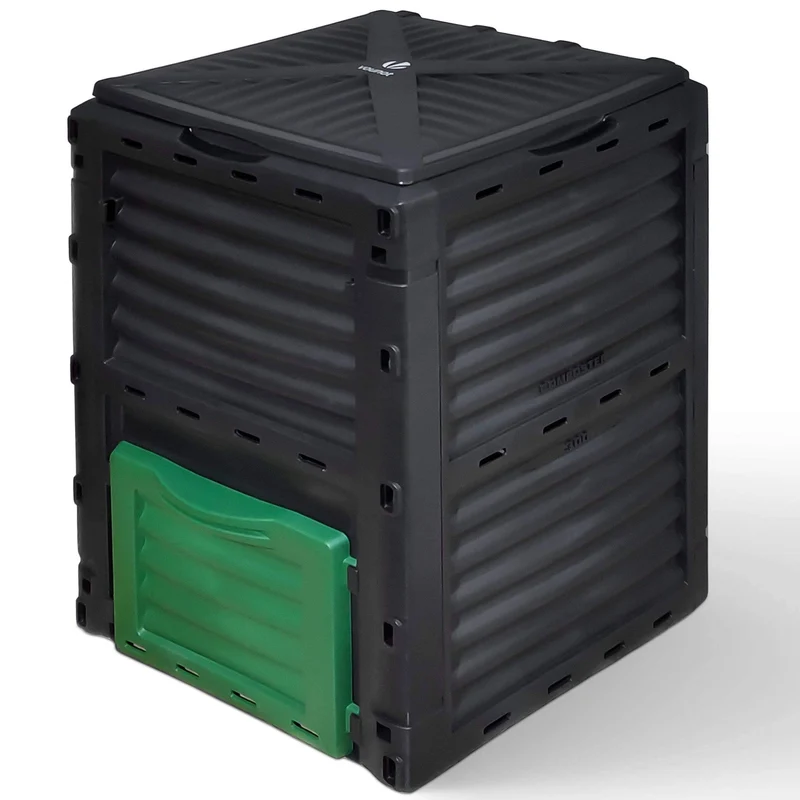 Composteur de jardin 300L Qualité Supérieure pour Jardin Déchets