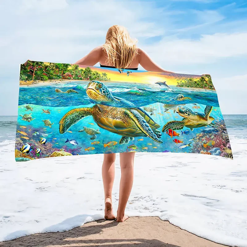 Serviette Plage Imprimée SPLASH