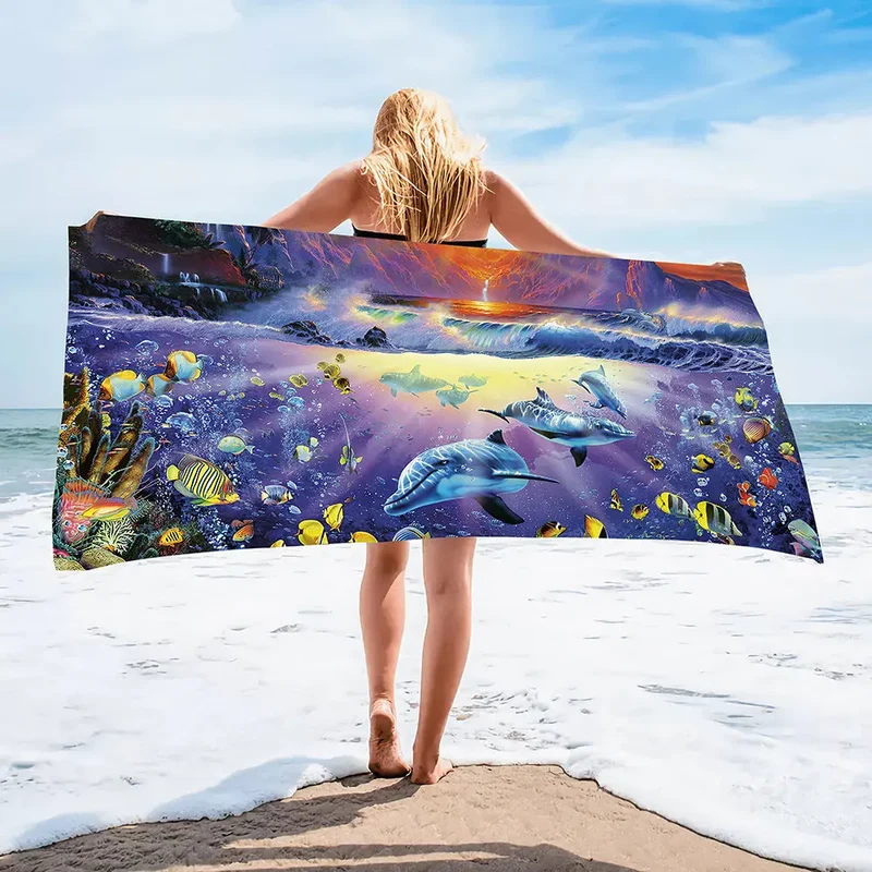 Serviette Plage Imprimée SPLASH