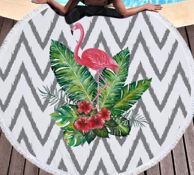 Serviette de Plage Ronde Flauma