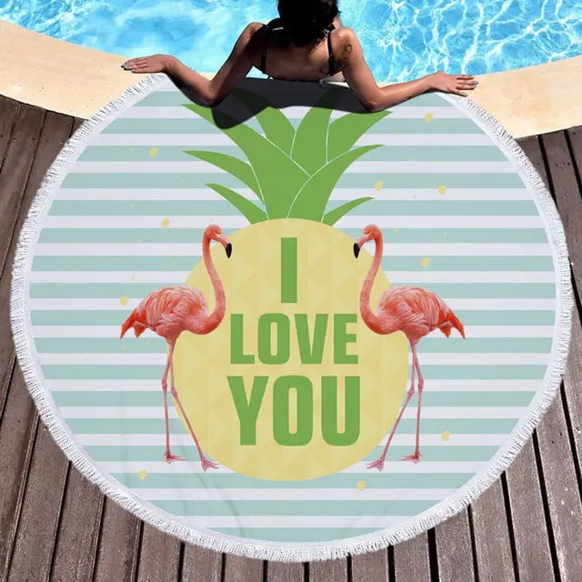 Serviette de Plage Ronde Flauma