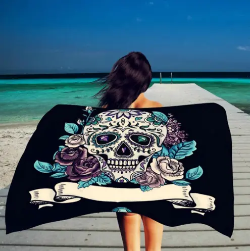 Serviette de Plage Imprimée Taro