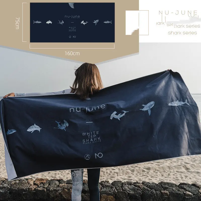 Serviette Plage Séchage Rapide SHARK