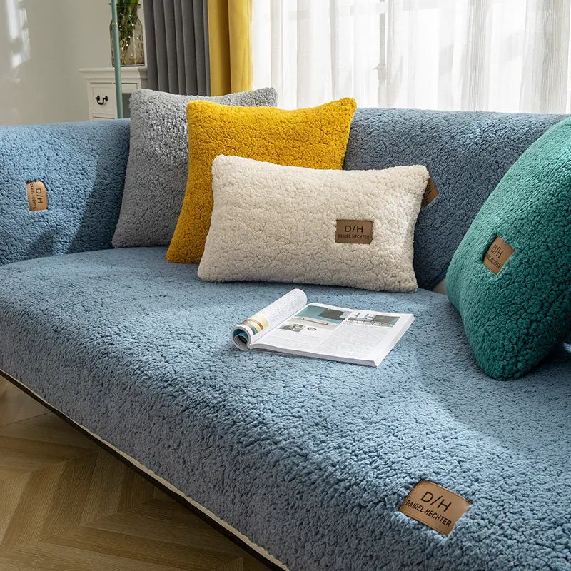 Plaid Canapé Velours Anti-Glisse LYSSA