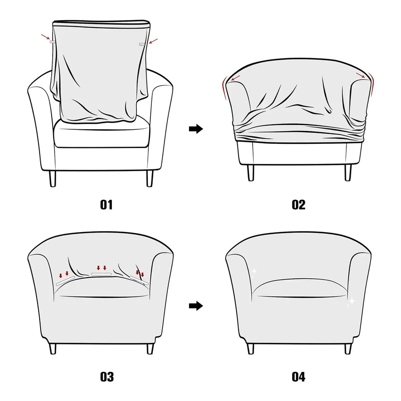 Housse fauteuil club ikea
