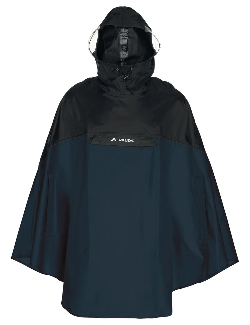Poncho cycliste jaune avec visières latérales Covero II Vaude
