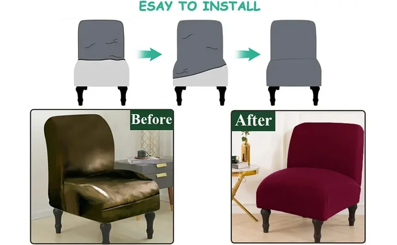 Housse pour fauteuil sans accoudoirs 1 Place RAMCESS