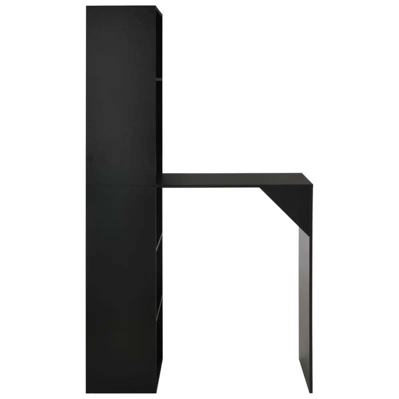 Table haute mange debout bar bistrot avec armoire noir 200 cm 0902044