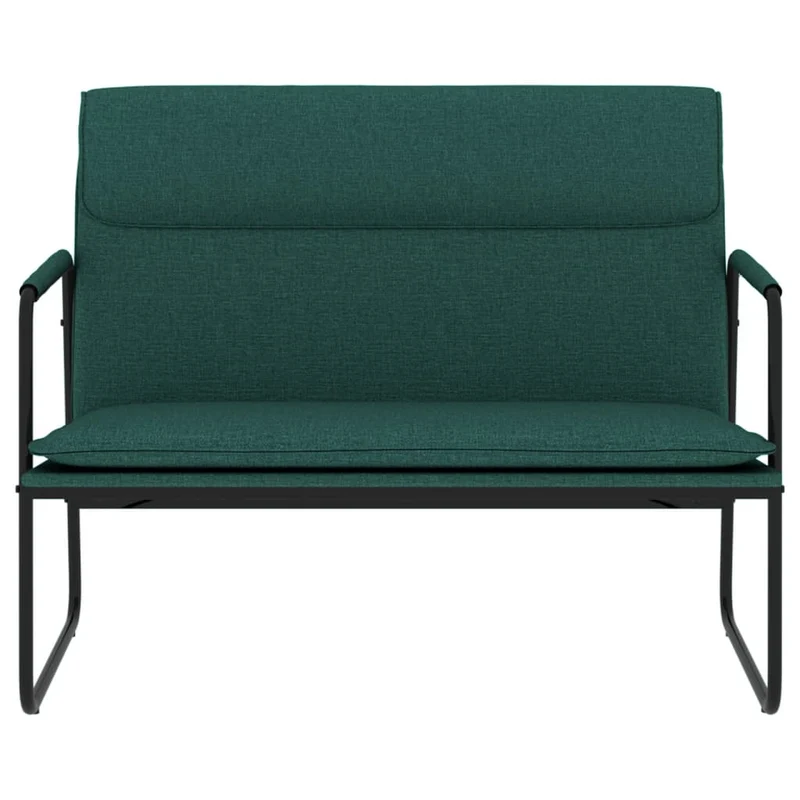Banc banquette 100 x 64 x 80 cm tissu vert foncé 02_0010634