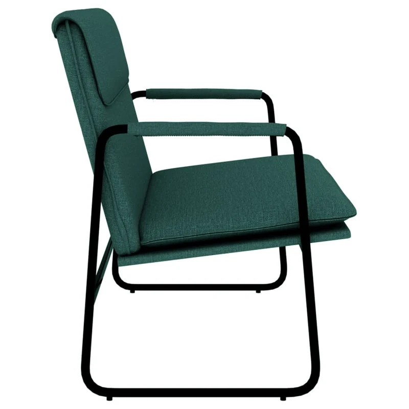 Banc banquette 100 x 64 x 80 cm tissu vert foncé 02_0010634
