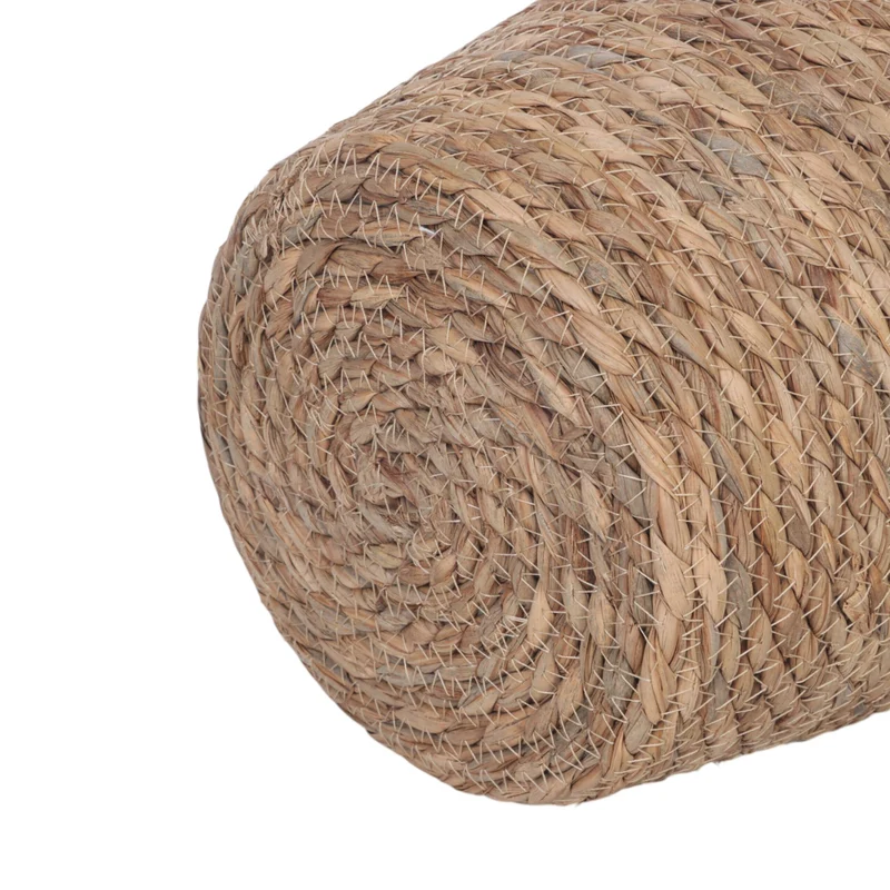 Lot de 3 pots de fleurs ronds idéal pour intérieur champêtre design naturel 23 x 25,5 cm en roseau beige 13_0017715