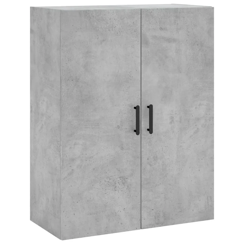 Buffet bahut commode armoire meuble de rangement organisateur cuisine salle de séjour salon haut 69,5 x 34 x 180 cm bois d'ingénierie gris 02_0034648