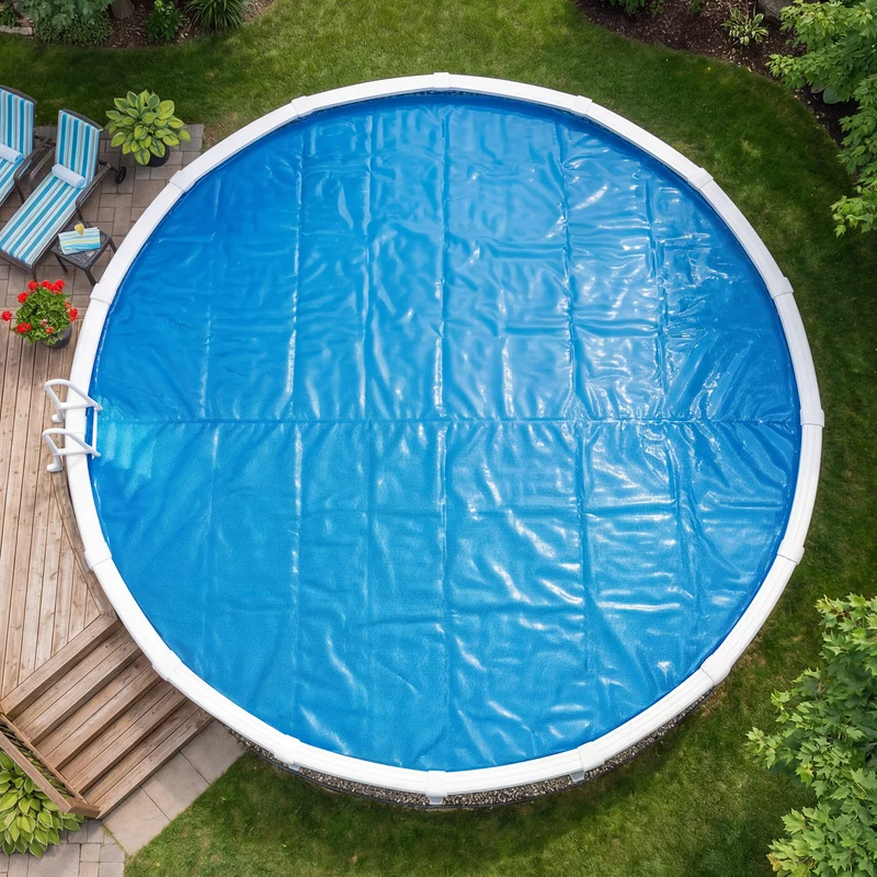 Toile Solaire 7 mil Bleue – 21' Ronde