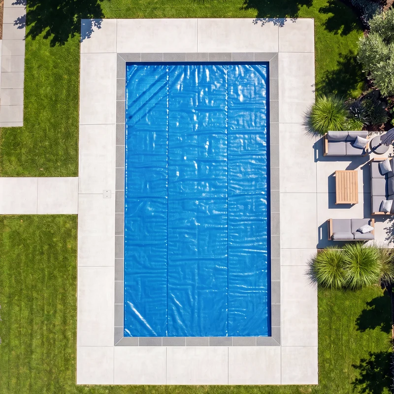 Toile Solaire 7 mil Bleue – 12' x 24' Rectangulaire