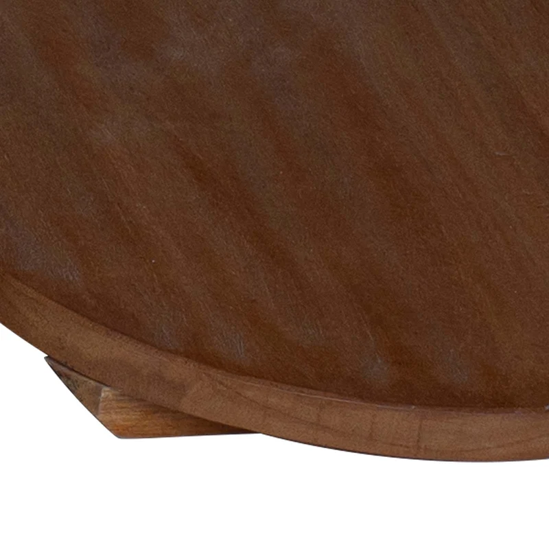 Lot de 3 tabourets à plantes rustiques extérieur 29 x 29 x 3,5 cm en bois d'acajou marron 02_0058962