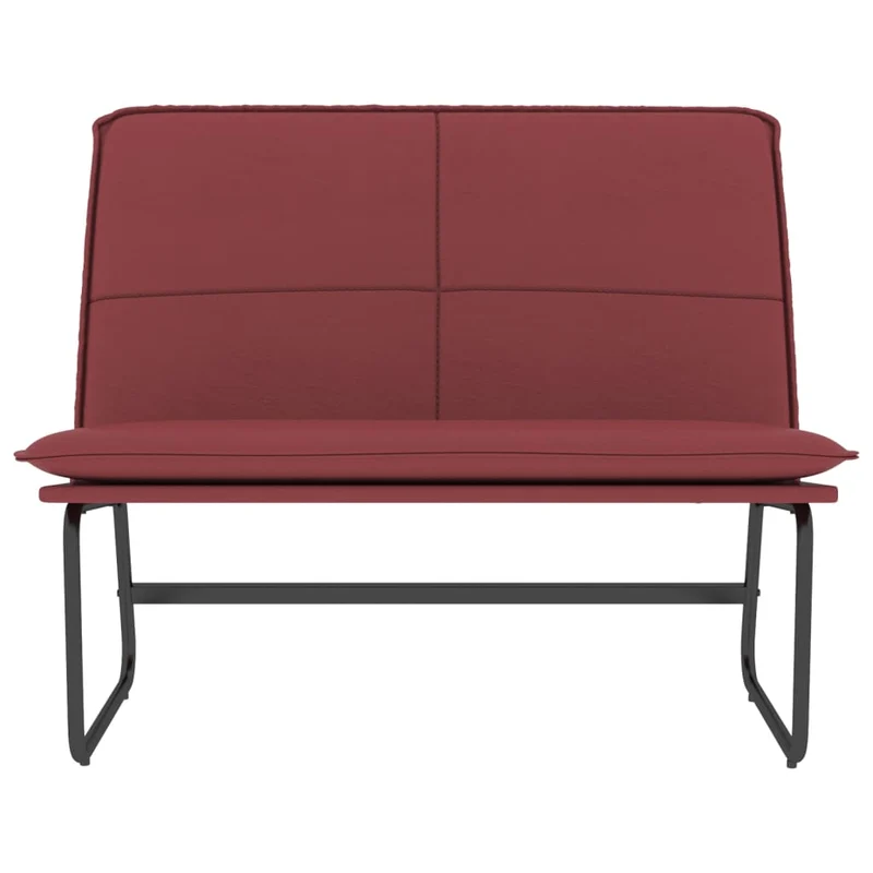 Banc banquette rouge bordeau x 100 x 75 x 76 cm synthétique 02_0010502