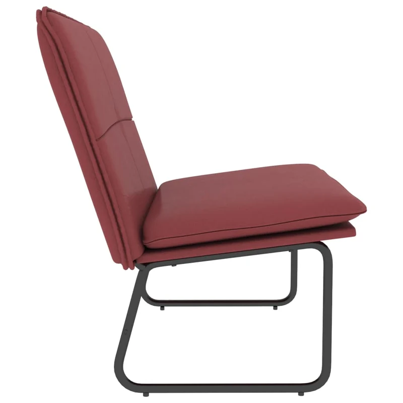 Banc banquette rouge bordeau x 100 x 75 x 76 cm synthétique 02_0010502